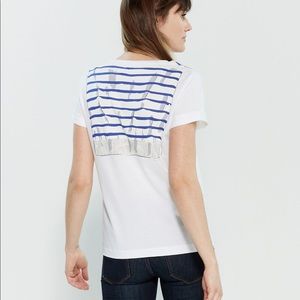kate spade trompe l’oeil nautical classic t-shirt